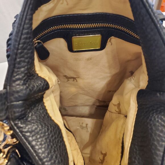 Fringe Western Large Shoulder Hobo bag purse Black Gold Cowgirl Hippie Boho bag - Picture 5 of 7